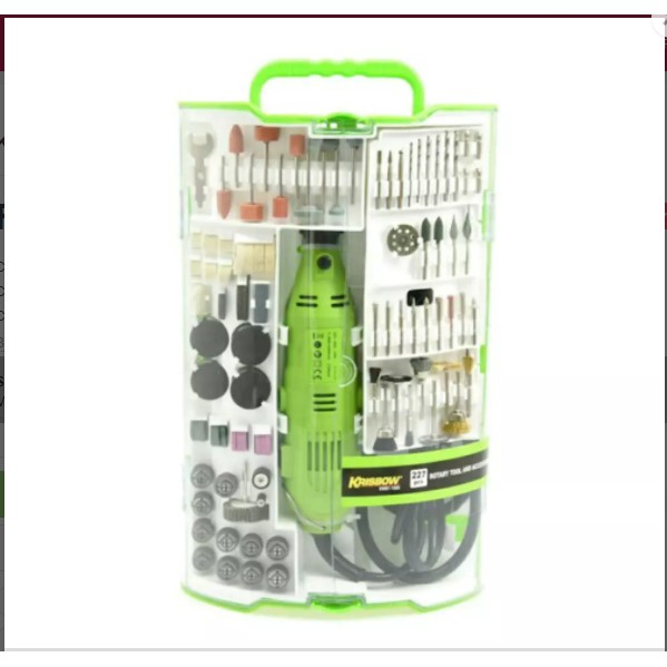 Mesin Bor Tuner Set 227 Pcs Krisbow / Mini Die Grinder / Gerinda Shopee Indonesia