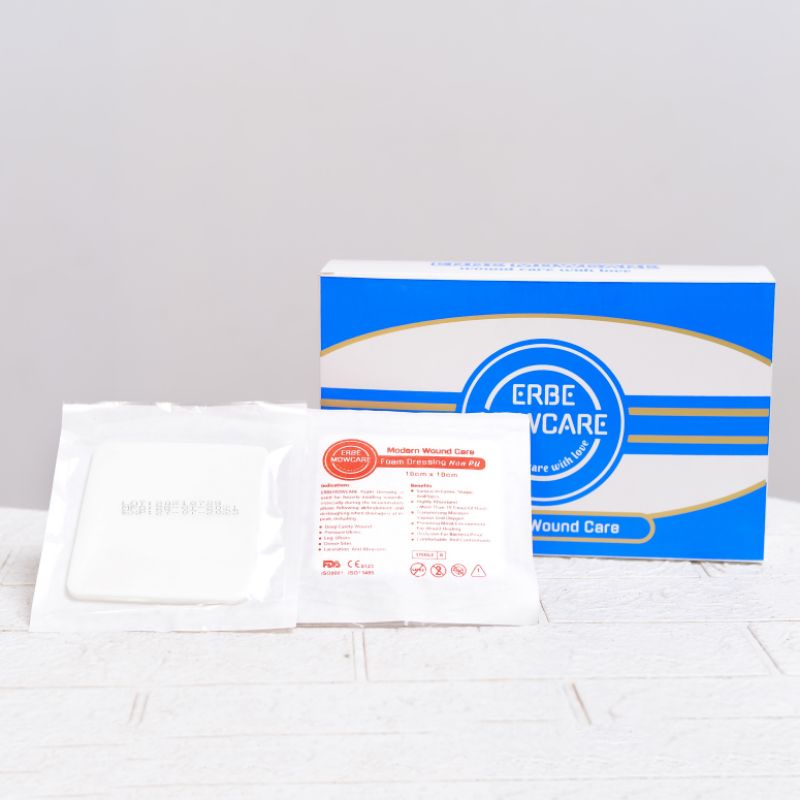 Jual foam dressing Non PU 10 x 10 cm erbemowcare , foam dressing High quality spesialis penutup