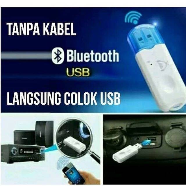 Jual Bluetooth receiver tanpa kabel aux / bluetooth tape mobil