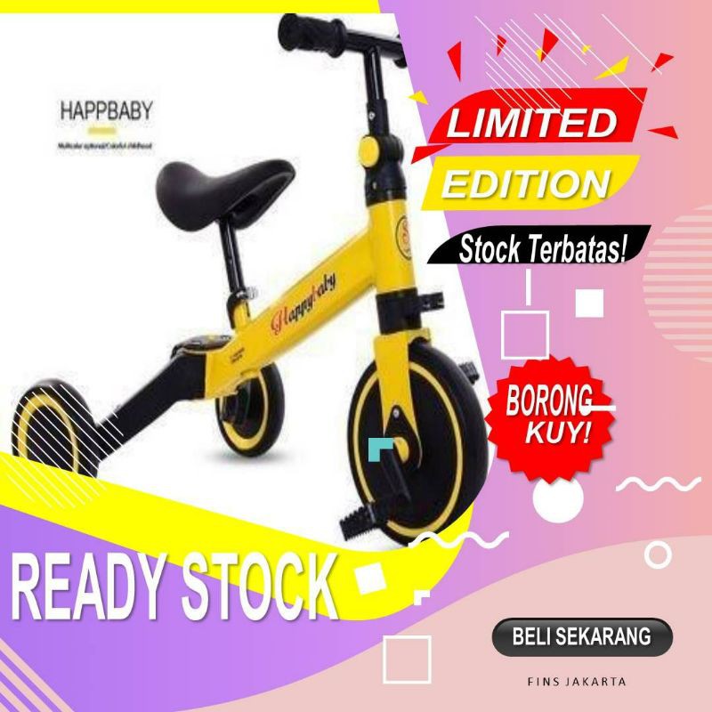 Sepeda Anak BALANCE BIKE Happy Baby 3in1/Balance bike roda 3/Balance