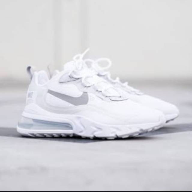 Jual Nike Air Max 270 React White Grey Premium Original | Shopee Indonesia