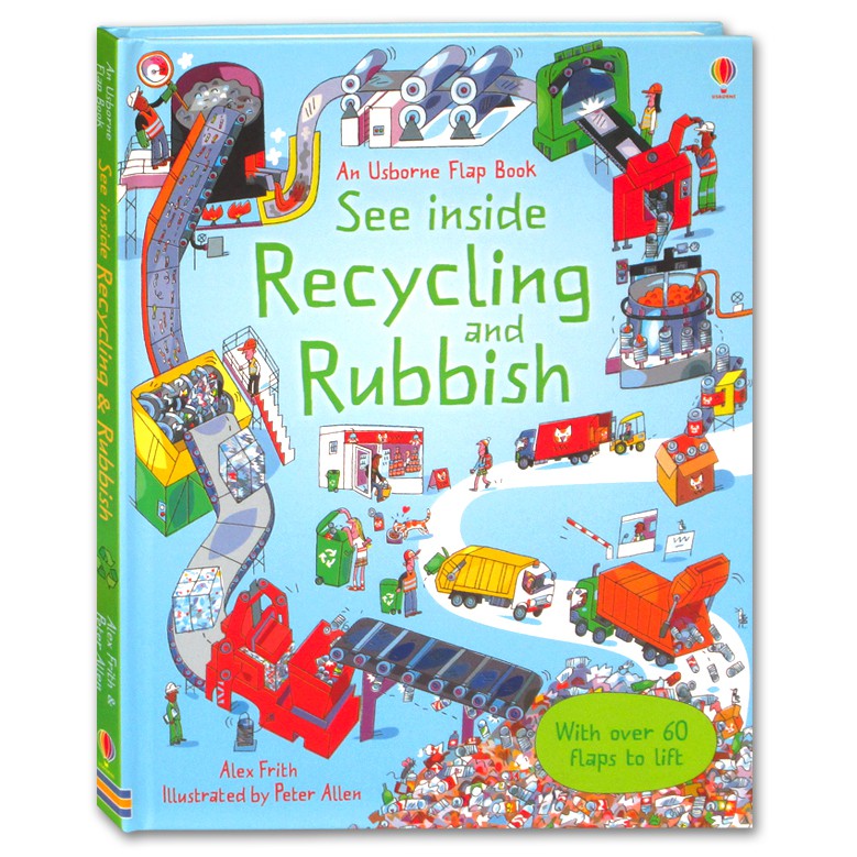 Jual (HB) An Usborne Flap Book See Inside Recycling and Rubbish (With