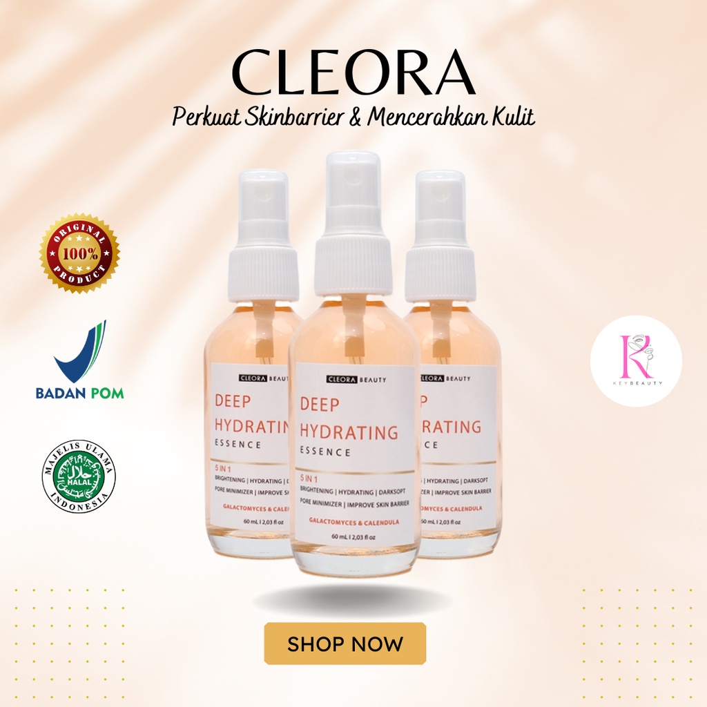 Jual CLEORA Deep Hydrating Essence 60ml (100 ORIGINAL & BPOM) Shopee