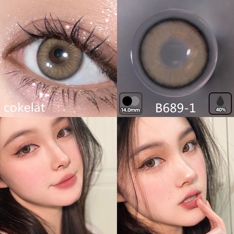 Jual Softlens Brown | Softlens Coklat Kode B689-1 ♡ | Shopee Indonesia