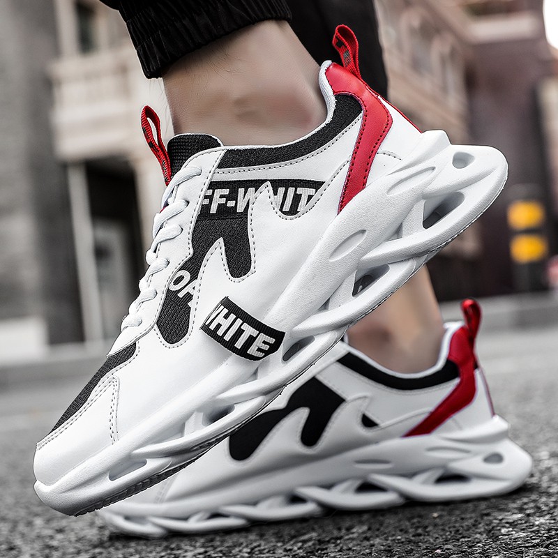 Sepatu Sneakers Keren Olahraga Casual Pria Model Korea Bahan Mesh Blade