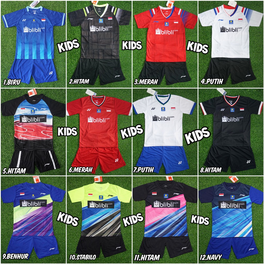 Baju Jersey Badminton Anak 2020 Shopee Indonesia