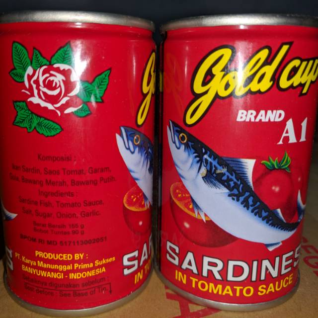 Sarden Goldcup Saus Tomat 90g Grosir Shopee Indonesia