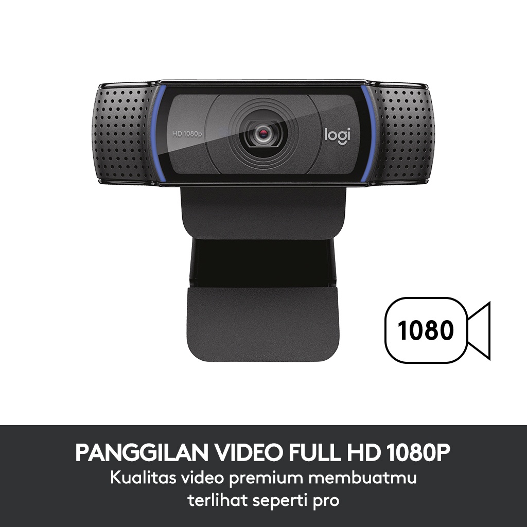 Jual Logitech C920 Webcam Pro Full Hd 1080P Dengan Autofocus Dan Noise-Cancelling Audio | Shopee Indonesia