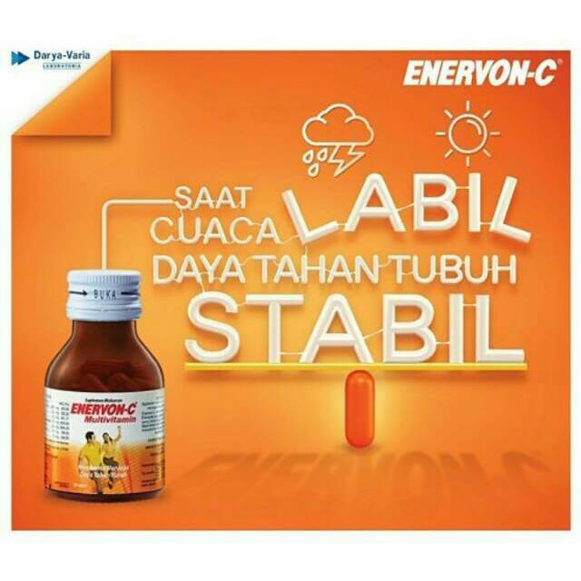 Vitamin Multivitamin Enervon C Botol Strip Sirup Suplemen Daya Tahan