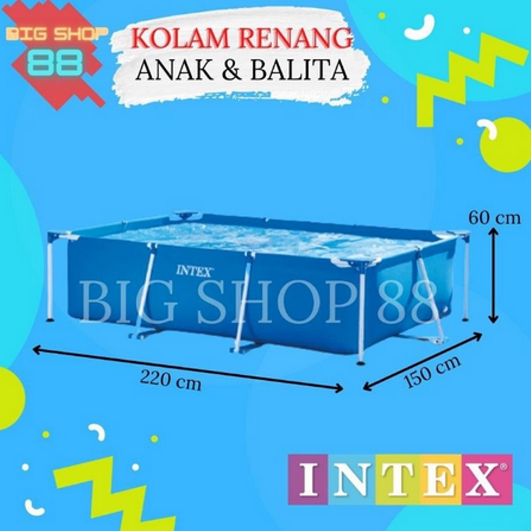 Jual Intex 28270 Kolam Renang Portable Kolam Renang Anak Balita Frame Pool 220X150X60 Cm | Shopee Indonesia
