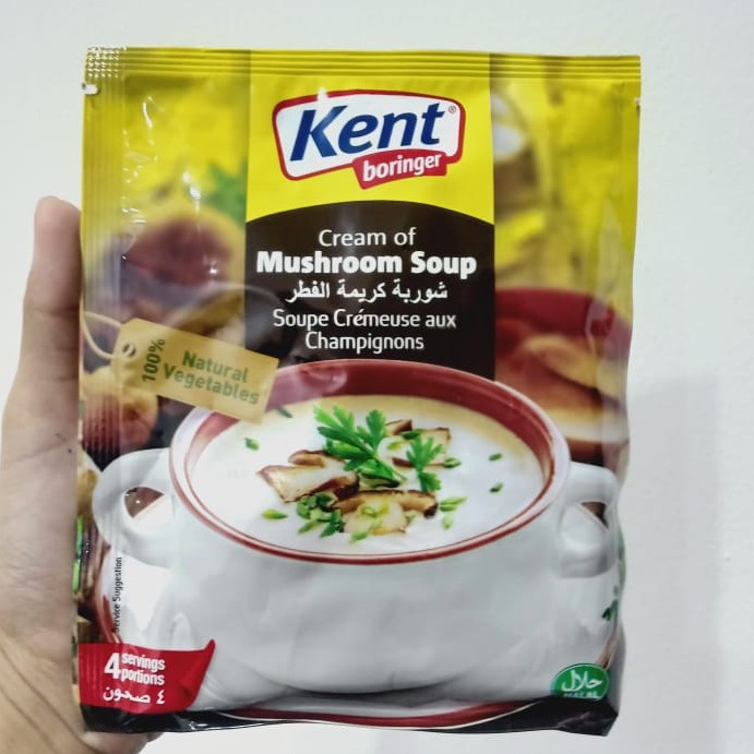 Jual KENT BORINGER Cream of Mushroom Soup 68 gram Shopee Indonesia