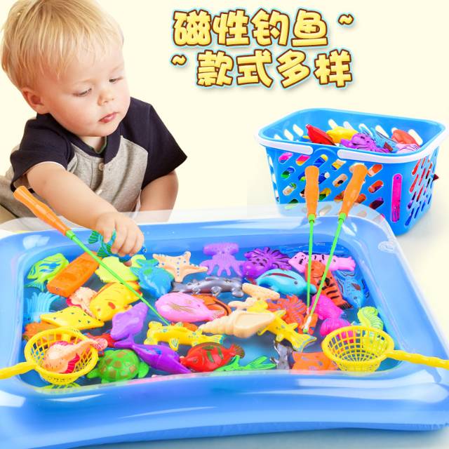 Jual 36 Set Mainan Anak Pancing Ikan Magnet. Mainan Pancing Ikan Anak | Shopee Indonesia
