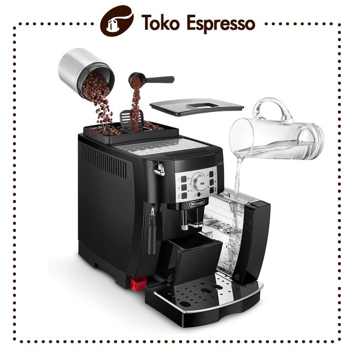 Jual Delonghi Magnifica S Ecam 22.110.B Bisa Pakai Biji Kopi Dan Bubuk Kopi Taking Coffee Bean And Ground | Shopee Indonesia