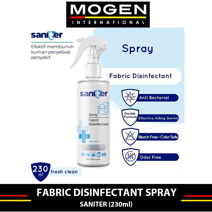 Jual SANITER Fabric Disinfectant 230ml Sofa Baju Spray Linen Selimut Kemeja Shopee Indonesia