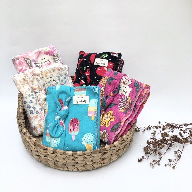 Jual Swaddle & Knot Headband (Bedong dan Pita Bayi) Shopee Indonesia