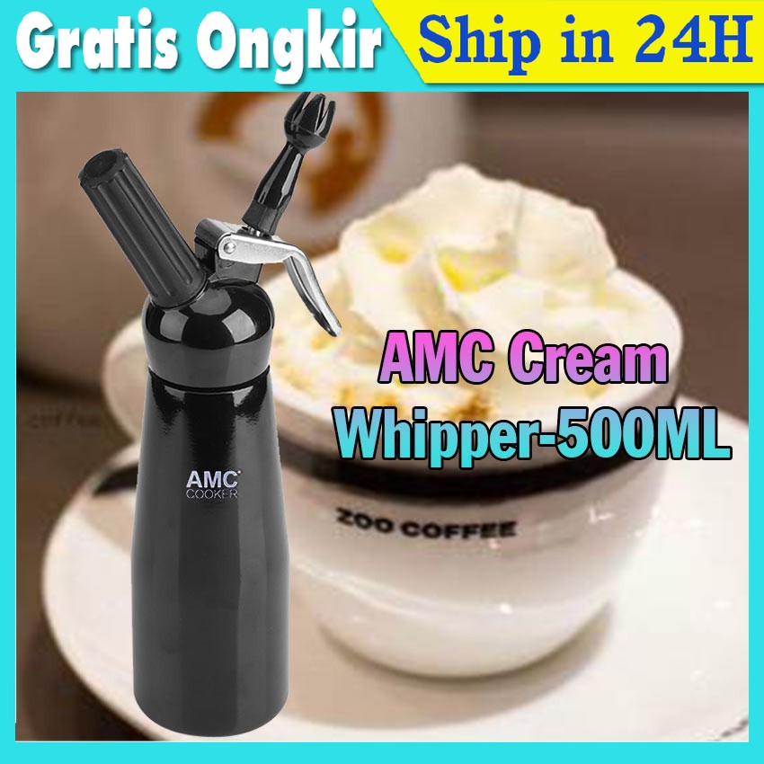 Jual 500ml whipped cream semprot dispenser maker nitro coffee stainless