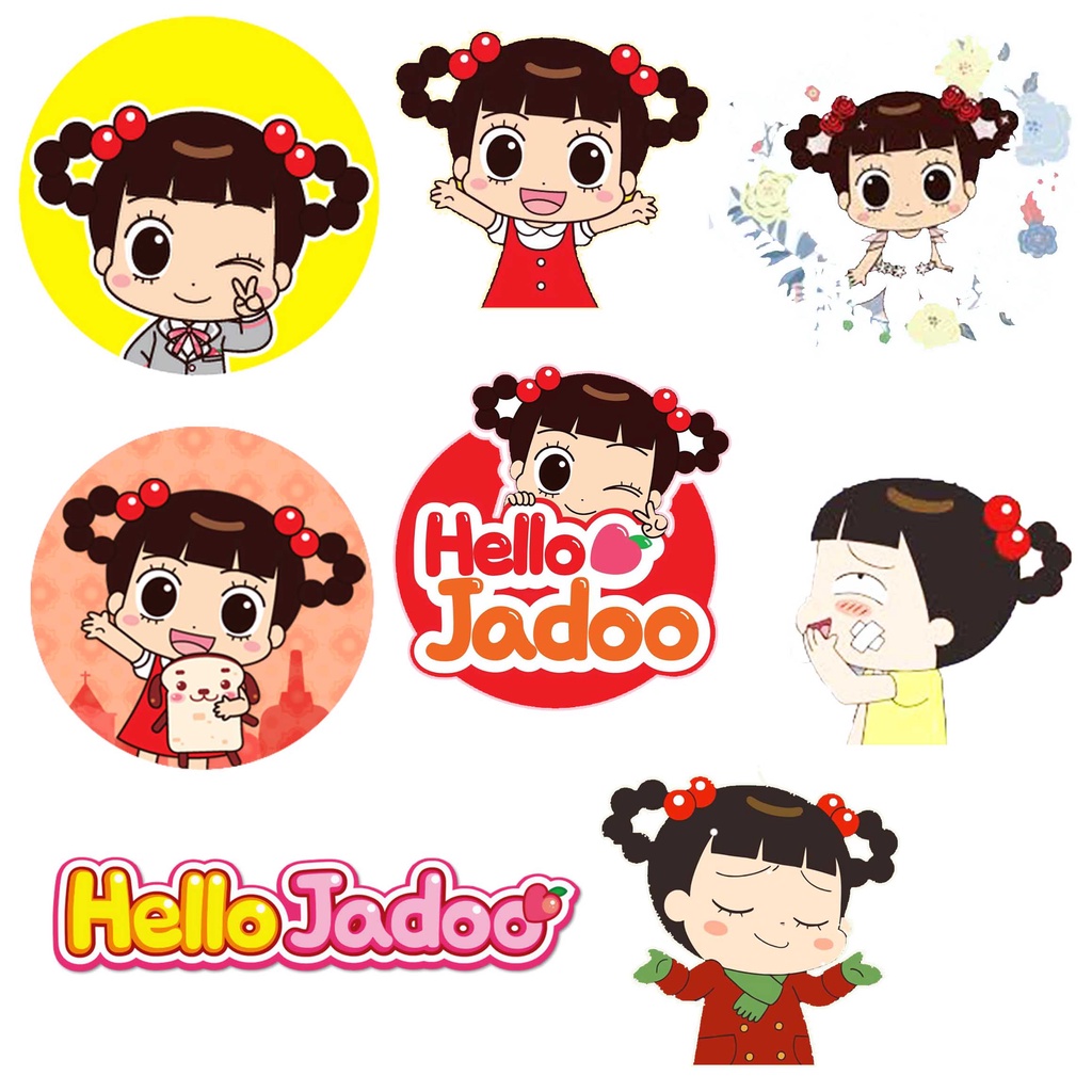 Jual Stiker Hello Jadoo Sticker BISA CUSTOM Helo Jadu Jado Mainan Anak