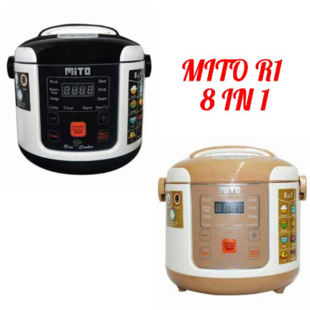 Jual Mito R1 8in1 Digital Rice Cooker [1 L] 100 ORI
