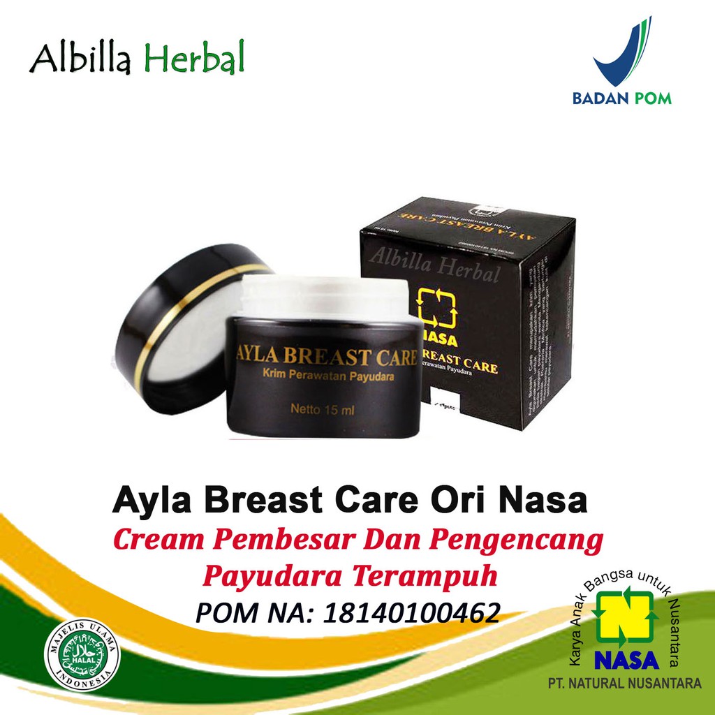 CREAM PEMBESAR PAYUDARA PENGENCANG PAYUDARA AYLA BREAST CARE NASA ORI