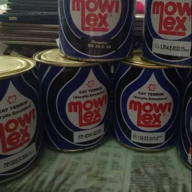 Cat tembok Mowilex warna khusus 1kg UNGU, KUNING, MERAH, ORANGE, BIRU
