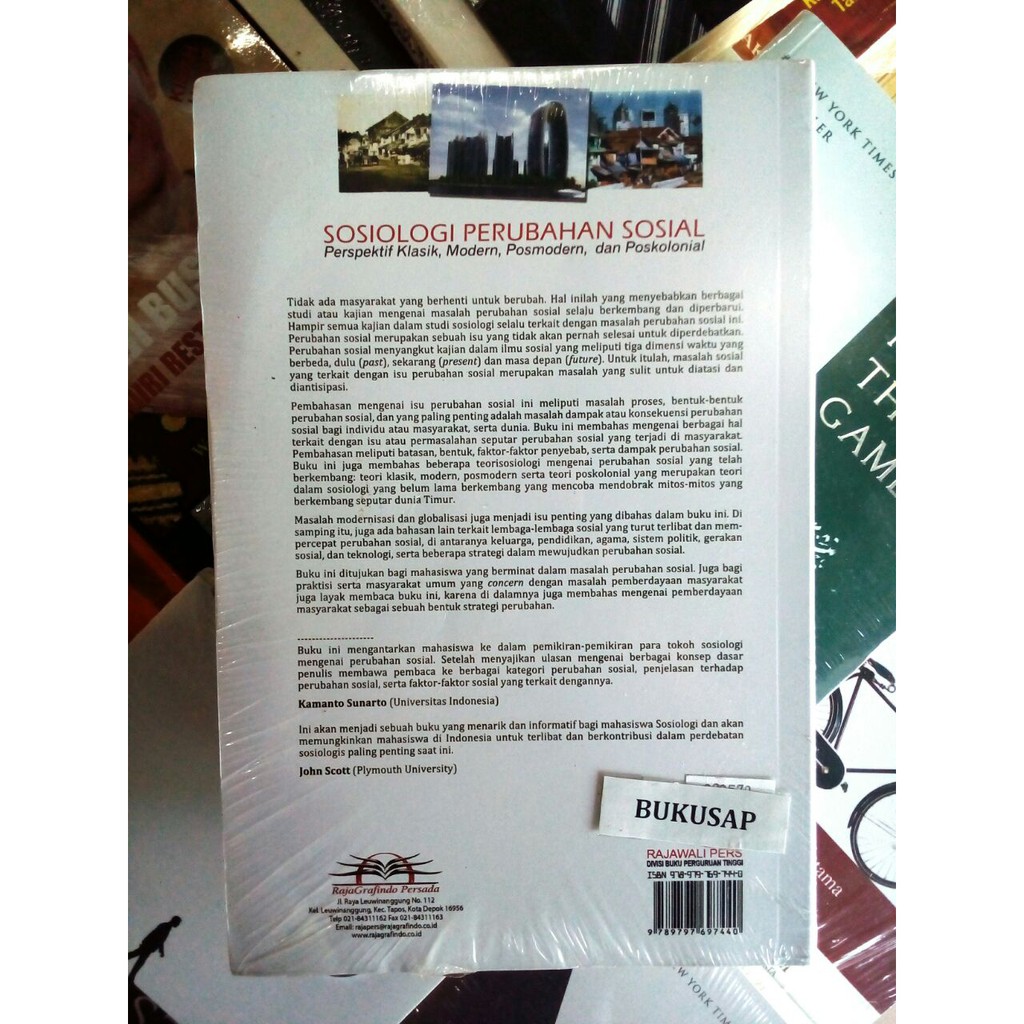 Buku Sosiologi Perubahan Sosial Edisi Revisi - Nanang Martono ORIGINAL |  Shopee Indonesia