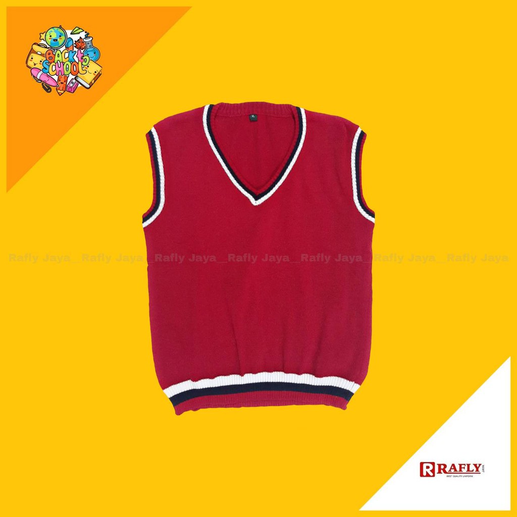 Jual Rompi SD - Rompi Rajut Merah SD - Seragam SD - Seragam Sekolah / Rafly  Jaya Indonesia|Shopee Indonesia
