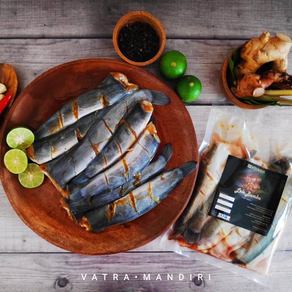 (HBK8) Frozen Lele Bumbu Kuning Siap Goreng / Tanpa Kepala / Isi 8