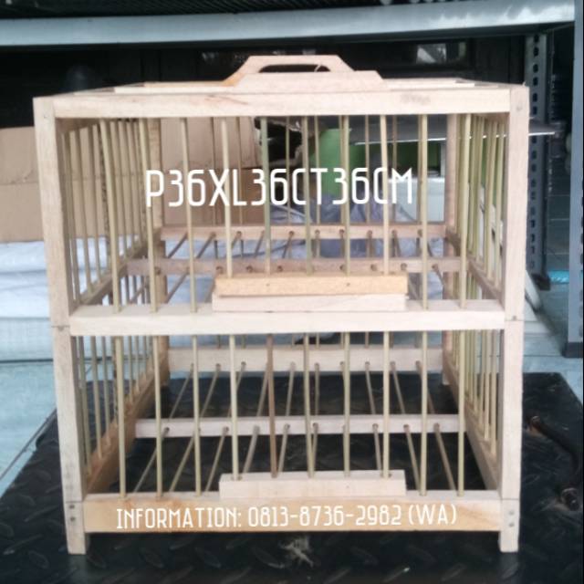 Jual [Grab Go-Jek] Kandang Dondang Kayu 2 Pintu Buat Burung Merpati Dara P36Xl36Xt36Cm | Shopee Indonesia
