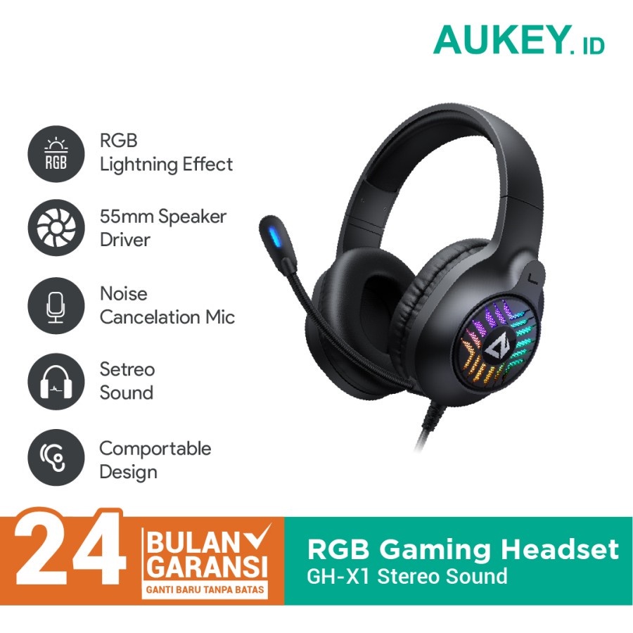 Jual Headset Gaming AUKEY GHX1 RGB 500873 Shopee Indonesia