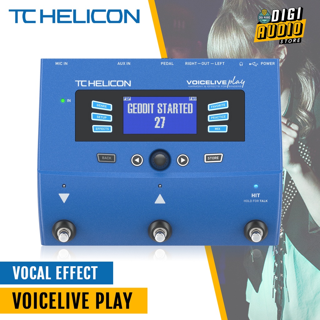 Jual Efek Vocal TC HELICON VOICELIVE PLAY Vocal Effect Stompbox with