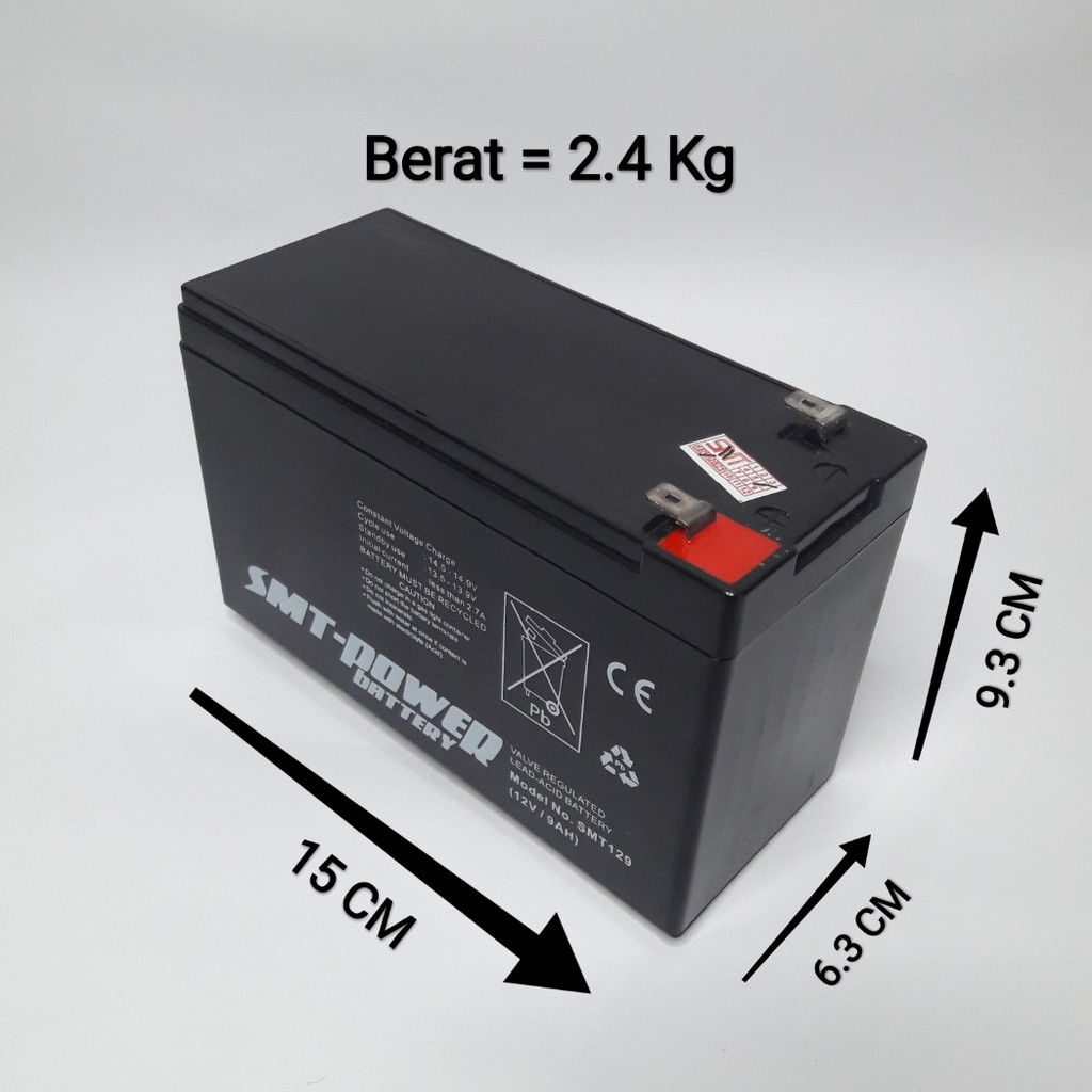 Jual Pusat Battery Mobil Mainan Aki Anak Re Charge Accu 12 Volt 9 Amper Baterai Motor Remot Control 9Ah | Shopee Indonesia