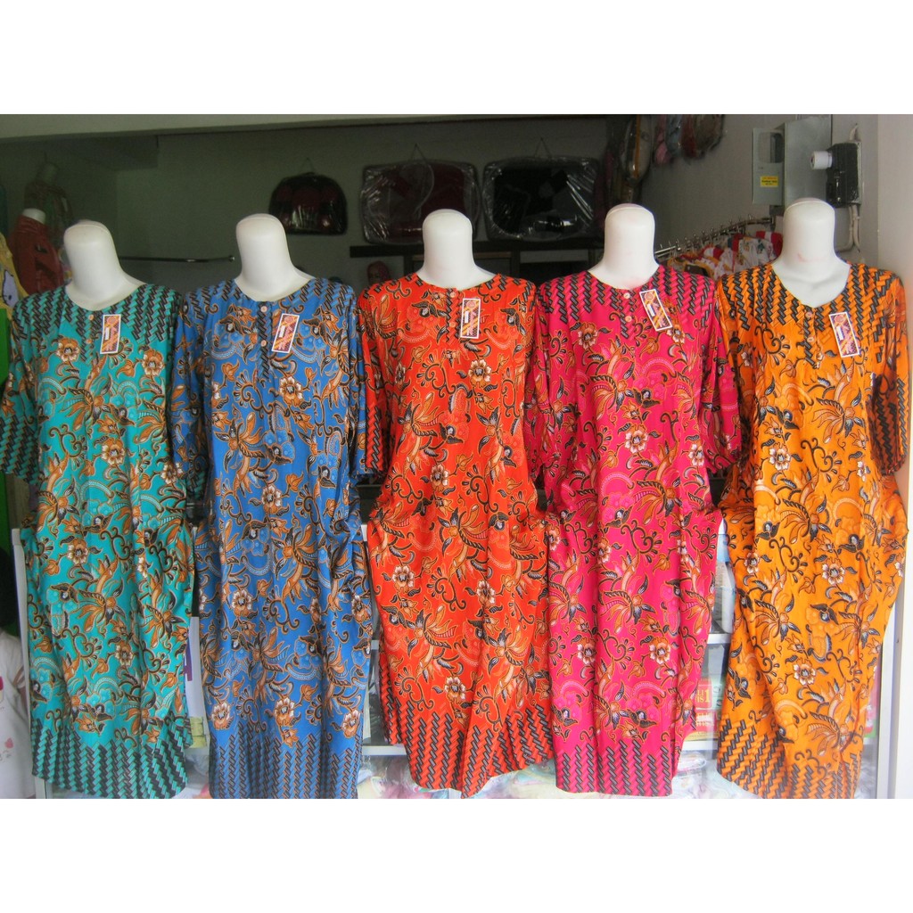 DASTER BATIK LENGAN 3/4, GROSIR LONGDRESS BALI MURAH BUSUI KANCING BUMIL Shopee Indonesia