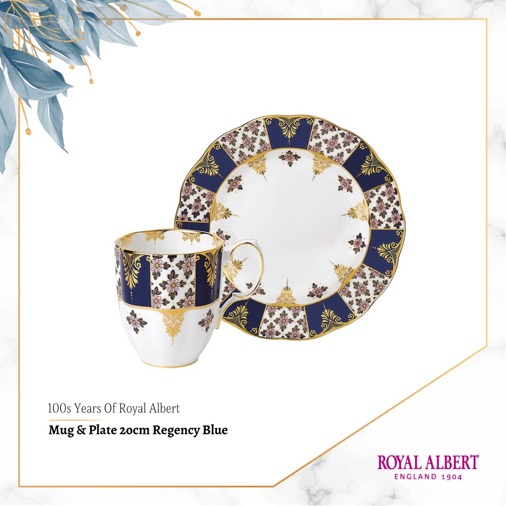 Jual Dinner Set Royal Albert 100s Year Of R/A Mug & Plate 20cm