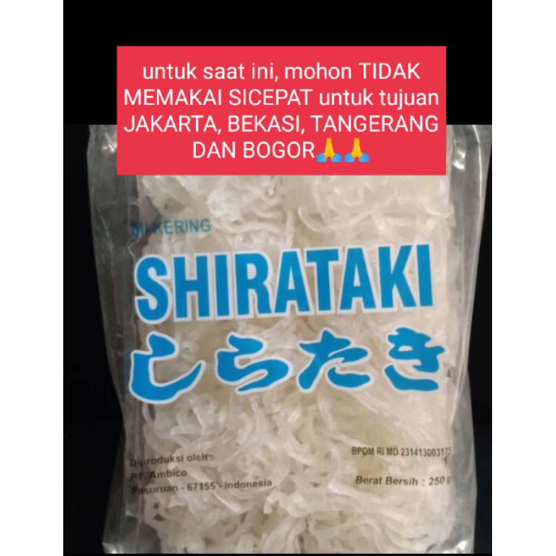 Mie shirataki kering dry shirataki 10 keping 250gr Shopee Indonesia