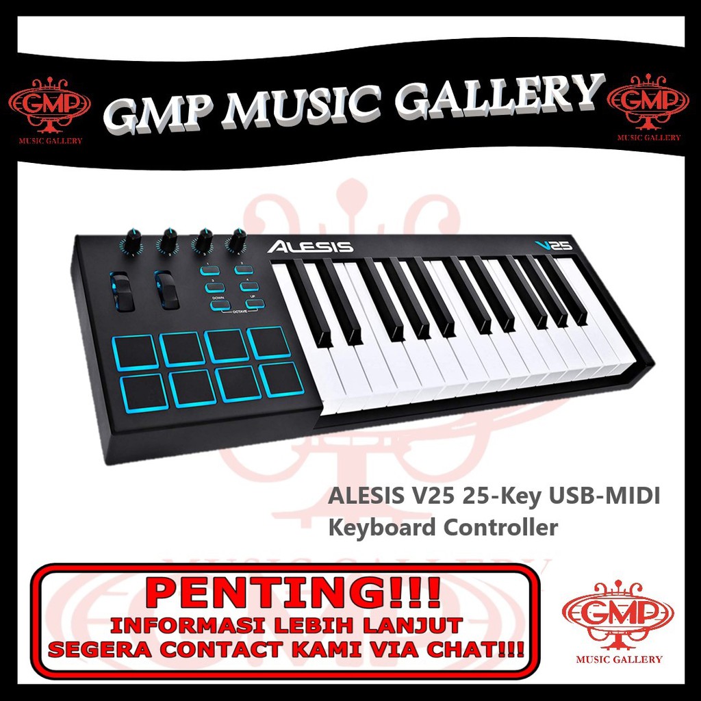 Jual Alesis V 25 25-Key Usb-Midi Keyboard Controller / Alesis V25 | Shopee Indonesia