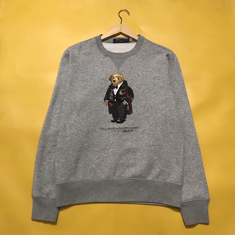Jual Crewneck Polo Ralph Lauren Bear Second | Shopee Indonesia
