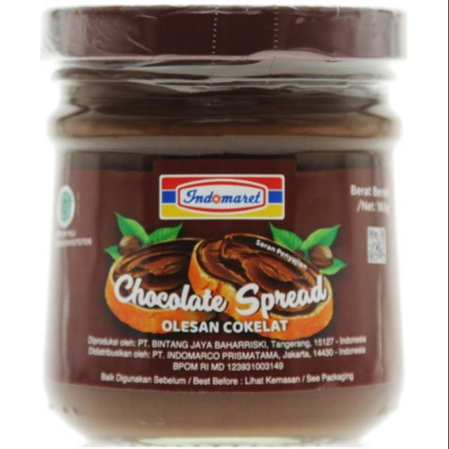 Jual Indomaret Spread Chocolate Selai Coklat 160 Gram | Shopee Indonesia