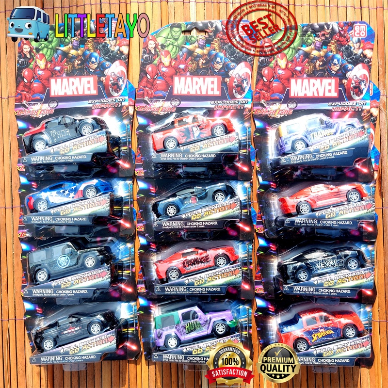 Jual Emco Crash Ems Crashems Balap Mobil Tabrak Pullback Marvel Avengers Captain America Iron Man Hulk Black Widow Thor Spiderman Thanos | Shopee Indonesia
