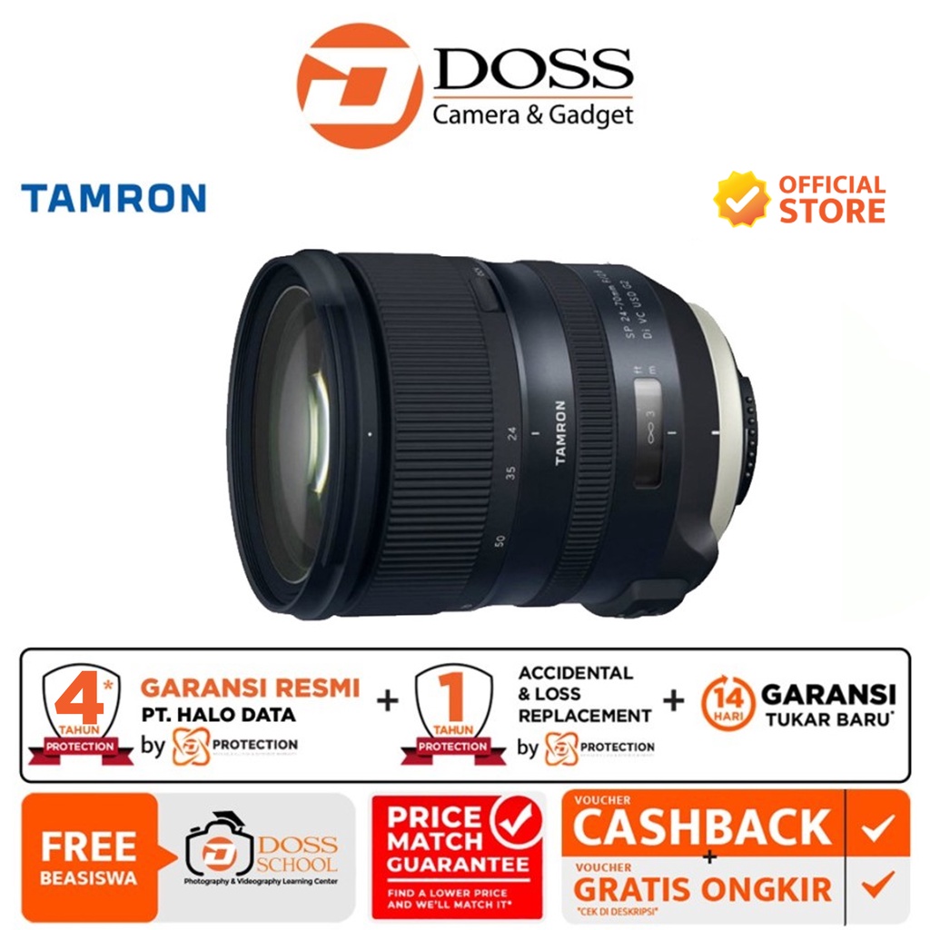 Jual Tamron Sp 24-70Mm F/2.8 Di Vc Usd G2 Lens For Canon / Nikon - Lensa Tamron 24-70Mm | Shopee Indonesia