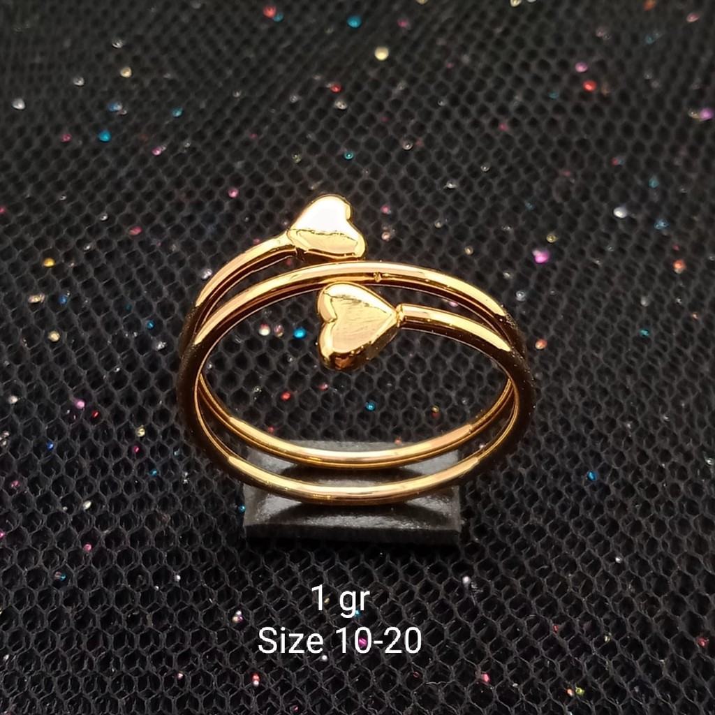NEW cincin emas 1 gr kadar 750 | Shopee Indonesia