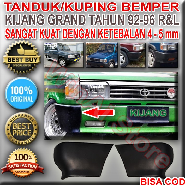 Jual KUPING BEMPER/BUMPER-TANDUK BEMPER/BUMPER KIJANG GRAND TAHUN 92-96 R  dan L (SET) Indonesia|Shopee Indonesia