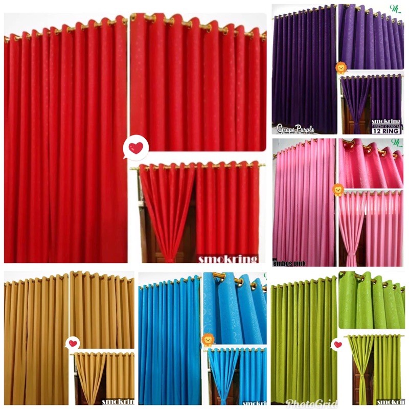 GORDEN SMOKRING + RENDA / PONI PINTU DAN JENDELA MOTIF EMBOS EMBOSS