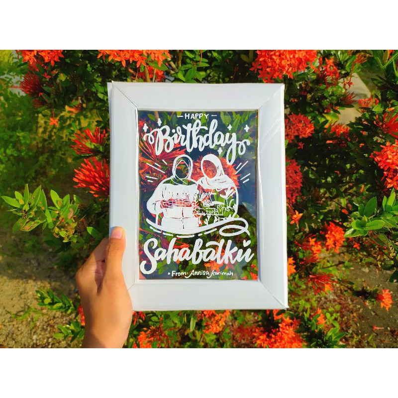 Jual Kado Unik Lukis Kaca Custom Uk.a5 + Free Kartu Ucapan Indonesia|Shopee Indonesia 800_X_800_jpg