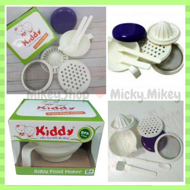 Jual Food Maker Set MPASI Baby 7 in 1 Kiddy Multifunction Baby Foodo