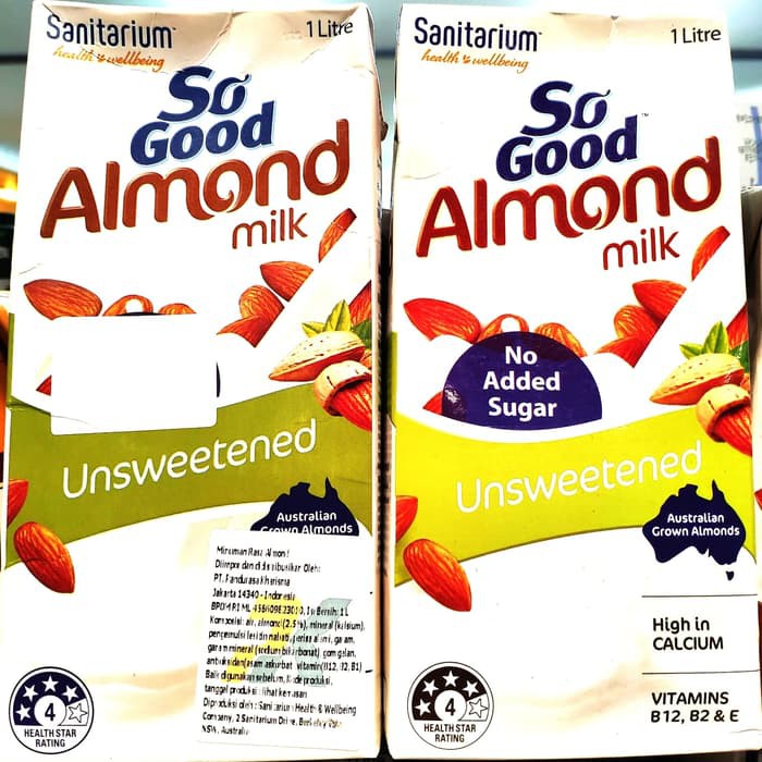 Jual [SUSU ALMOND] SANITARIUM SO GOOD ALMOND MILK UNSWEETENED Shopee