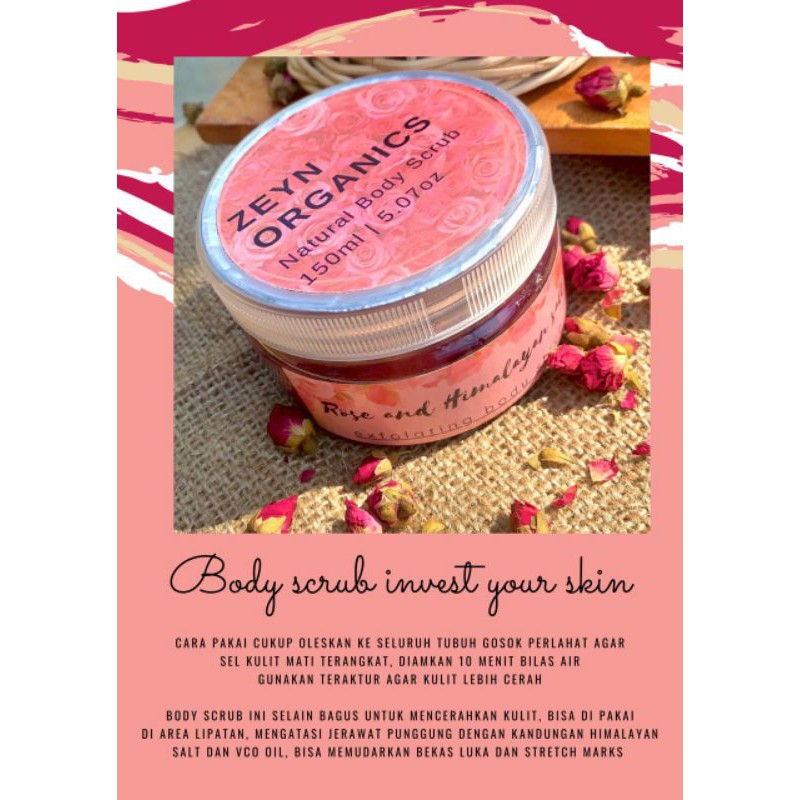 Jual Body scrub rose himalayan salt Indonesia|Shopee Indonesia
