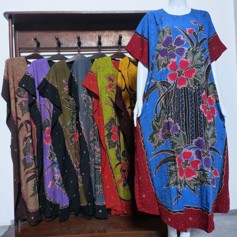 Jual DASTER PANJANG KELELAWAR LOWO JUMBO BATIK TULIS ASLI PEKALONGAN RAYON PREMIUM NON BUSUI