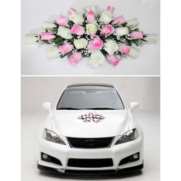 bunga plastik hias artificial mobil pengantin flower