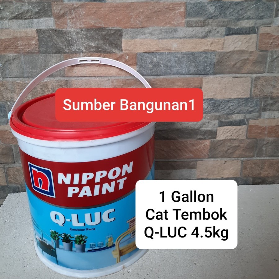 Jual Cat tembok QLUC Nippon Paint 1 gallon Qluc cat triplek plafon