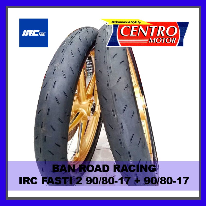 Jual Irc Fasti 2 Ban Road Racing Paket 90/80-17+90/80-17 (Isi 2Pc). Ban Balap Irc Fasti 2 Soft Compound | Shopee Indonesia